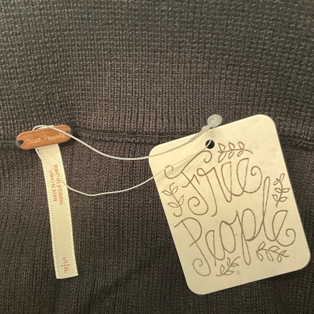 NWT Free People ribbed maxi skirt in black - Picture 2 of 3